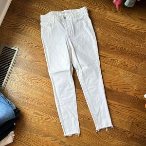 Women's Old Navy Rockstar Super Skinny High Rise White Jeans
